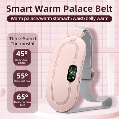 Period Electric Heating Pad - 3 Heating Levels & 4 Vibrating Massage Modes